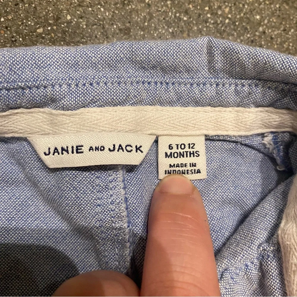 Janie and Jack white romper
